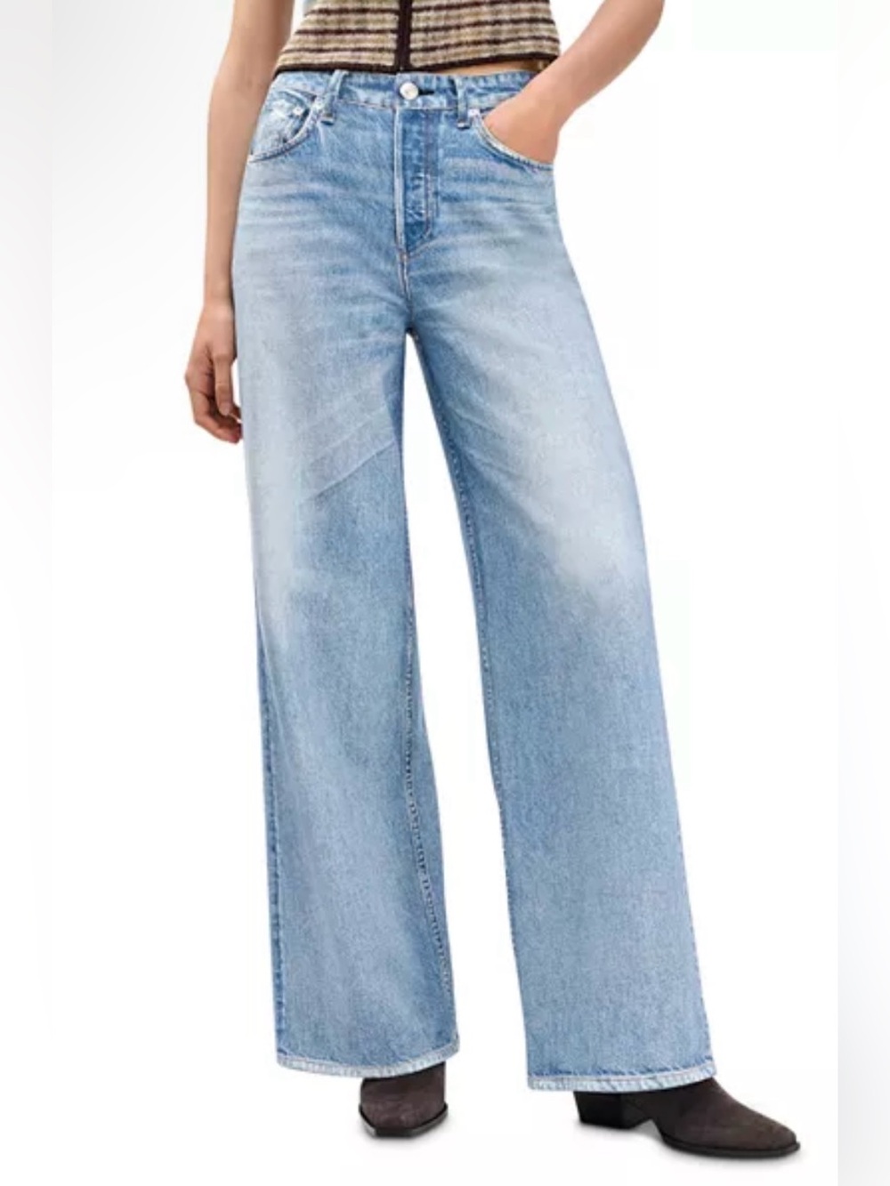 RAG & BONE RAILY MIRAMAR TERRY SOFIE WIDE PANT*******SIZE: 28